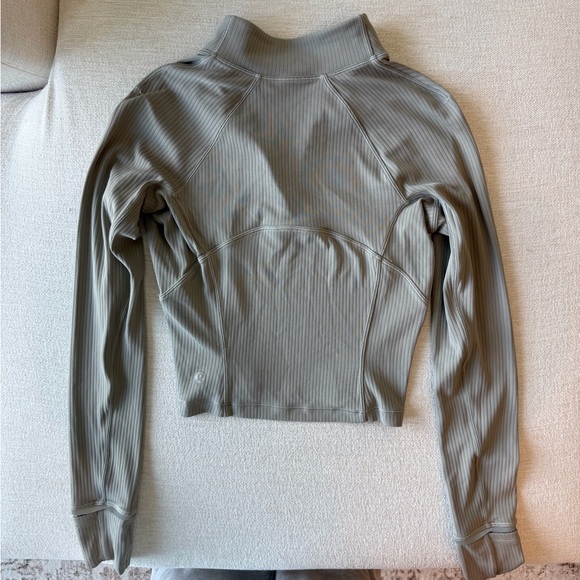 Lululemon Cropped Half Zip Ribbed Jacket - Picture 3 of 3